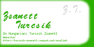 zsanett turcsik business card